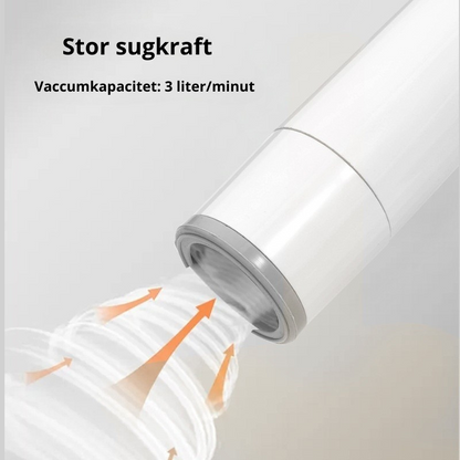 Bärbar uppladdningsbar vakuum förpackare